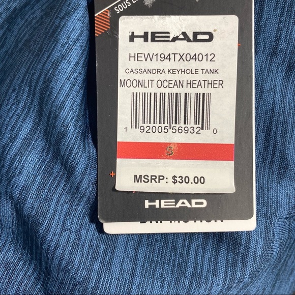 Head Women's Spring Cassandra Keyhole Tank Sz S NWT - Picture 7 of 9